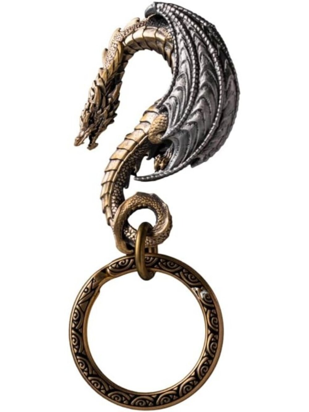 Dragon Hook Keychain & Keyring - Unique Novelty Gift for Men & Women, Car Decor